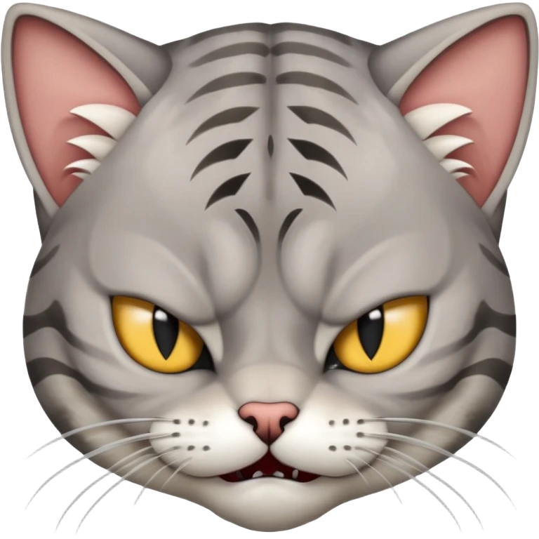 VERY Angry hissing cat emoji