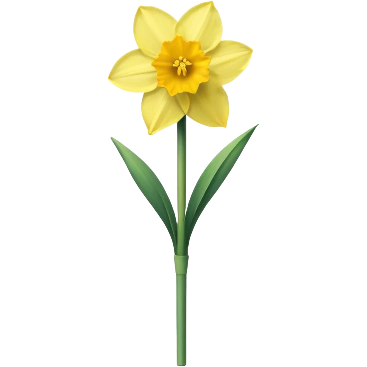 daffodil flower emoji standing straight emoji