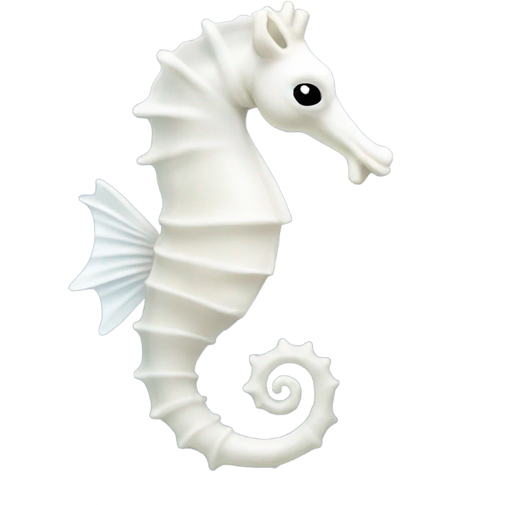 White sea horse emoji
