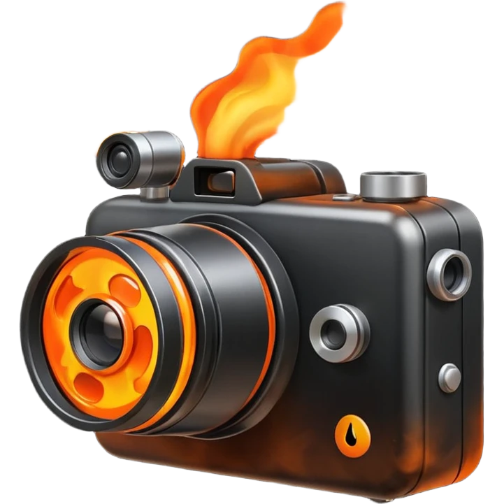 camera on fire emoji