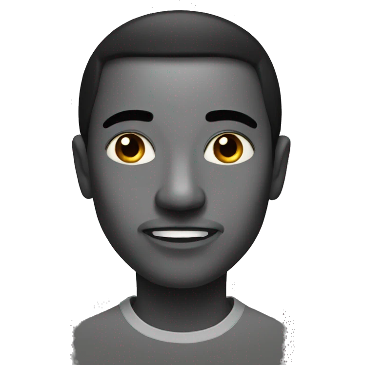 The black moon emoji