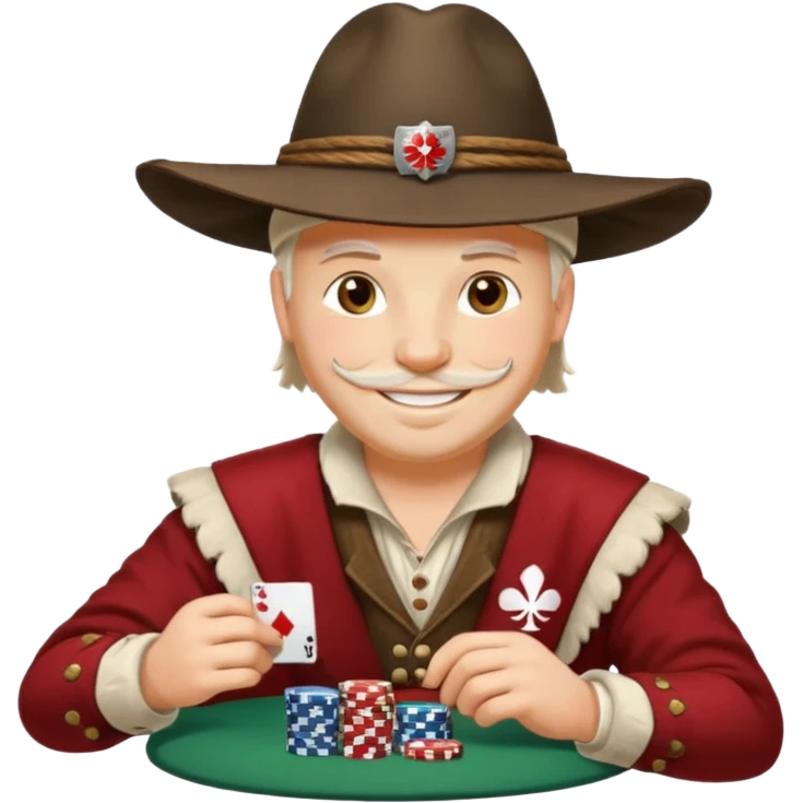Polish highlander playing poker. emoji