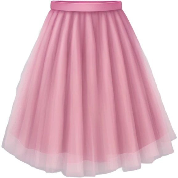 Pink tulle skirt emoji