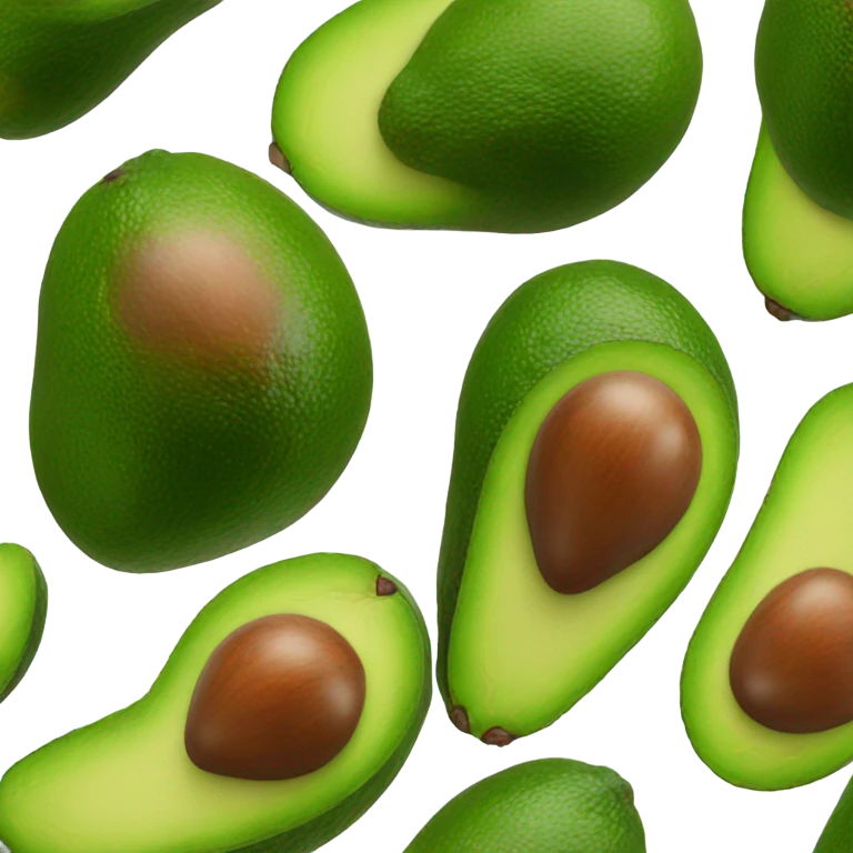 Heart shaped avocado  emoji