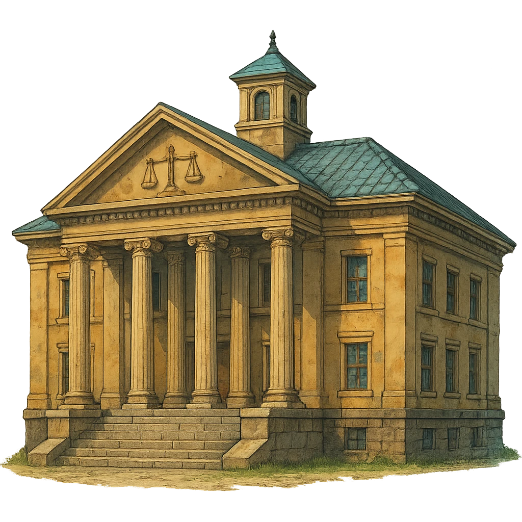 ghibli style courthouse emoji