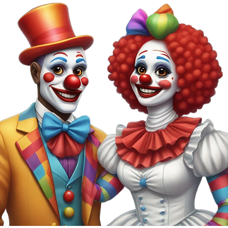 Clown wedding emoji