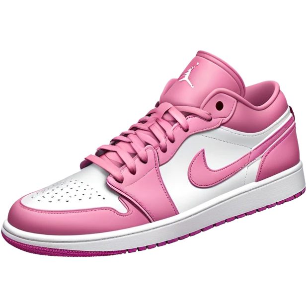 ultra realistic pink jordan 1 low top emoji