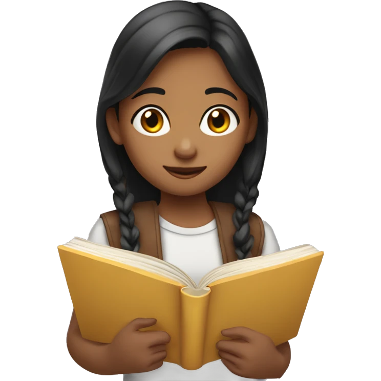 Niña leyendo  emoji