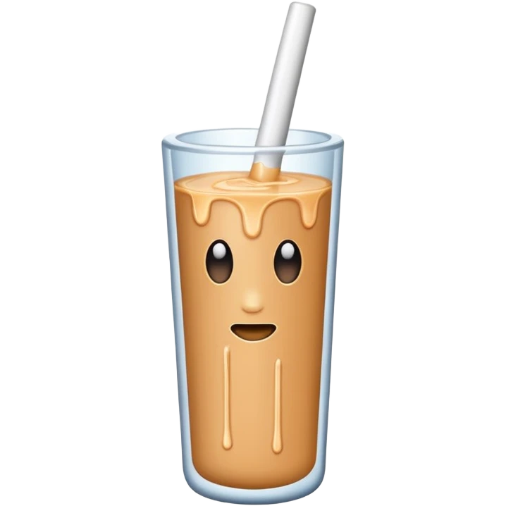 Veiny stick skin color with white liquid emoji