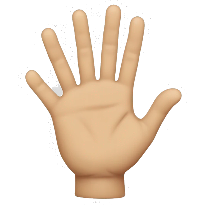 create a hand with all the fingers closed except the index and middle emoji