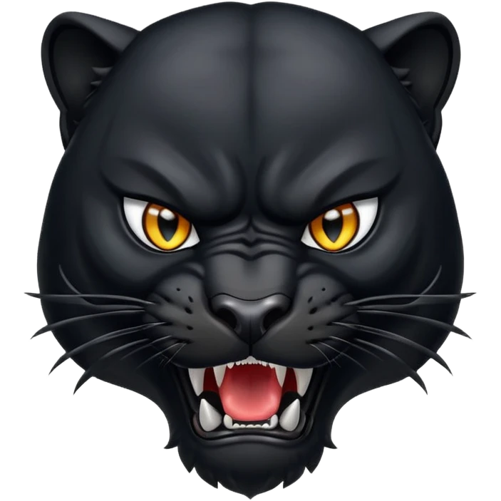 angry panther animal emoji