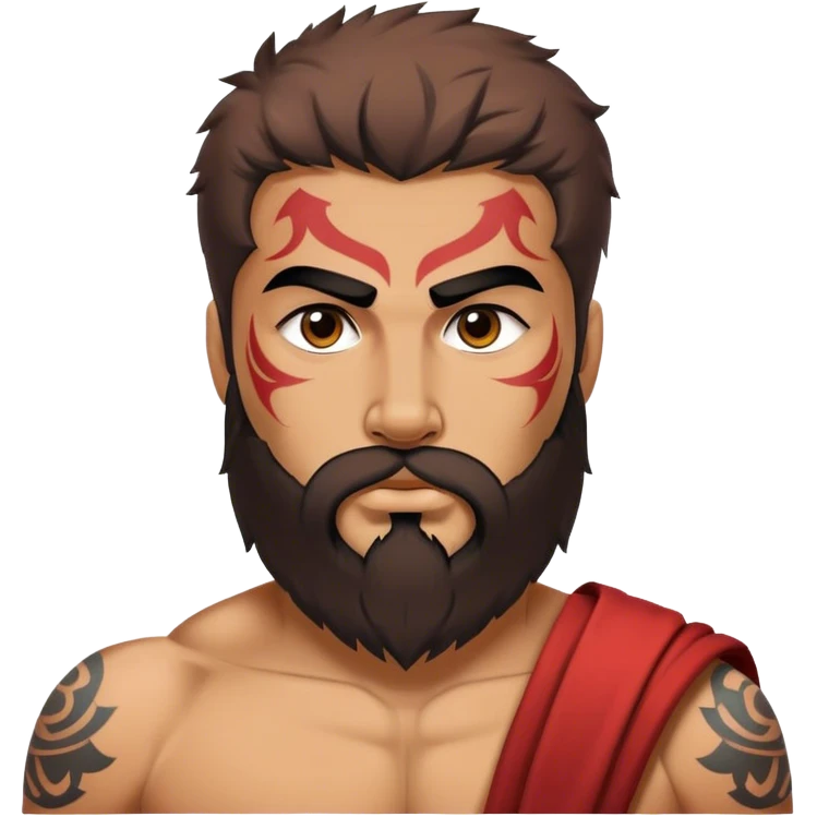 Hirsli spartan + s8mn dövmeli emoji