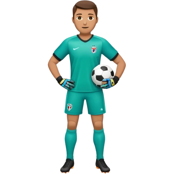 soccer goalkeeper full body hands in front emoji
