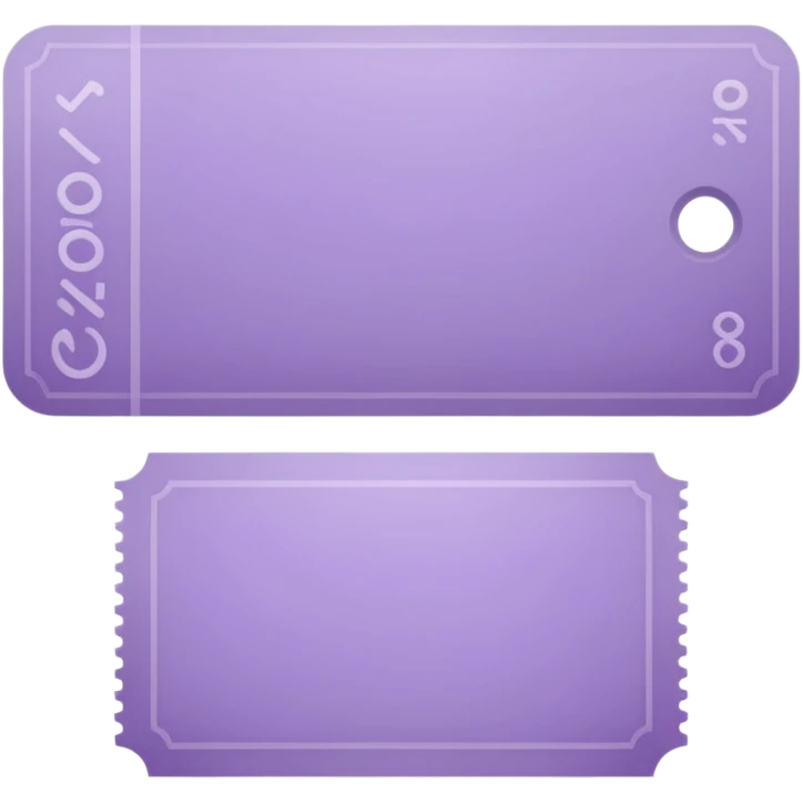 Pale Purple 1 Signed ticket  emoji