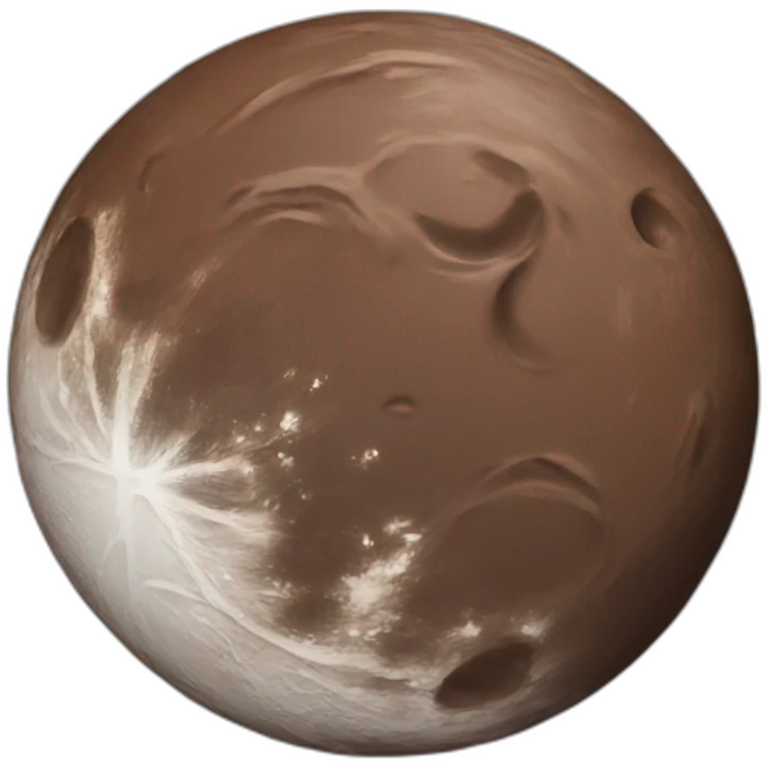 Chocolate moon emoji