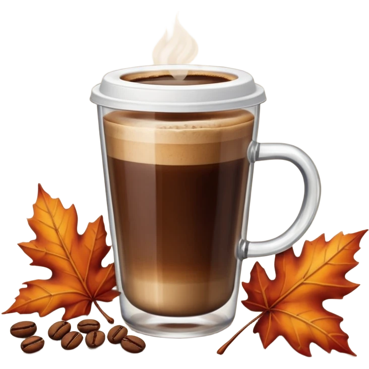 glass of coffee autumn emoji