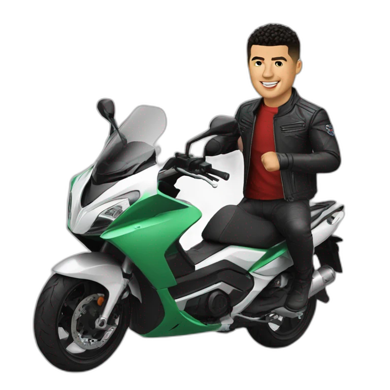 Ronaldo en moto emoji