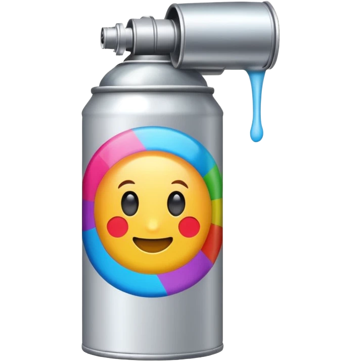 Aerosol with sticker emoji