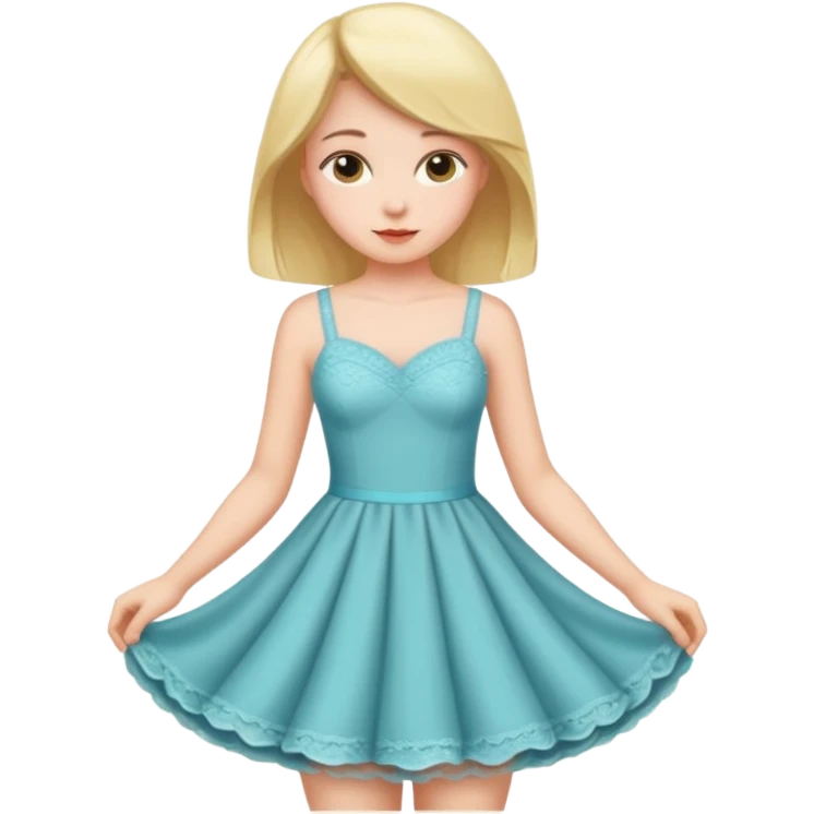 girl putting clothes emoji