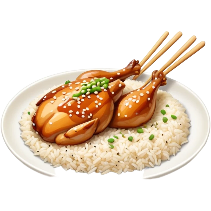 Teryiaki Chicken with rice emoji