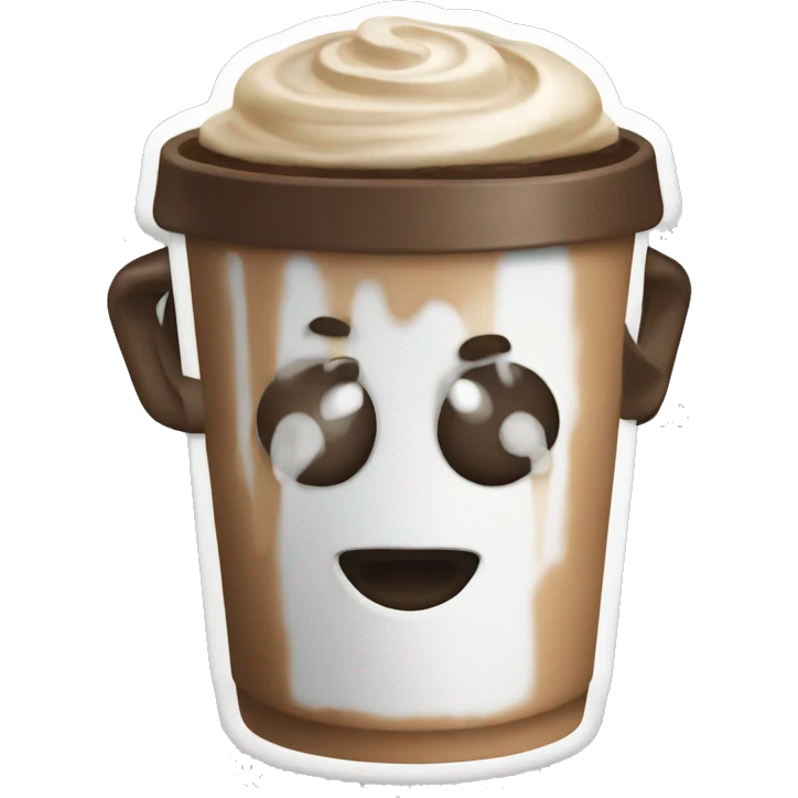 Mocha coffee emoji