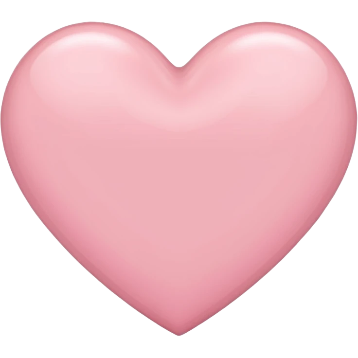 Light pink heart emoji