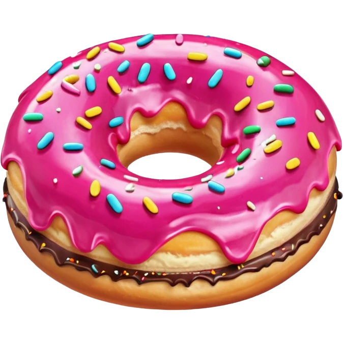 Donut with Pink Frosting emoji