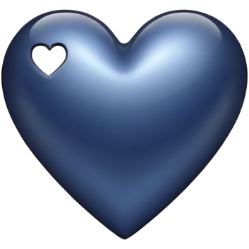 Navy heart emoji