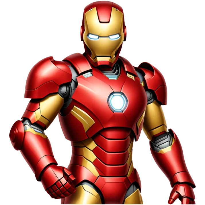 Iron Man superhero with red and gold armor emoji