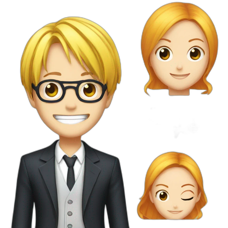 Sanji ans nami emoji