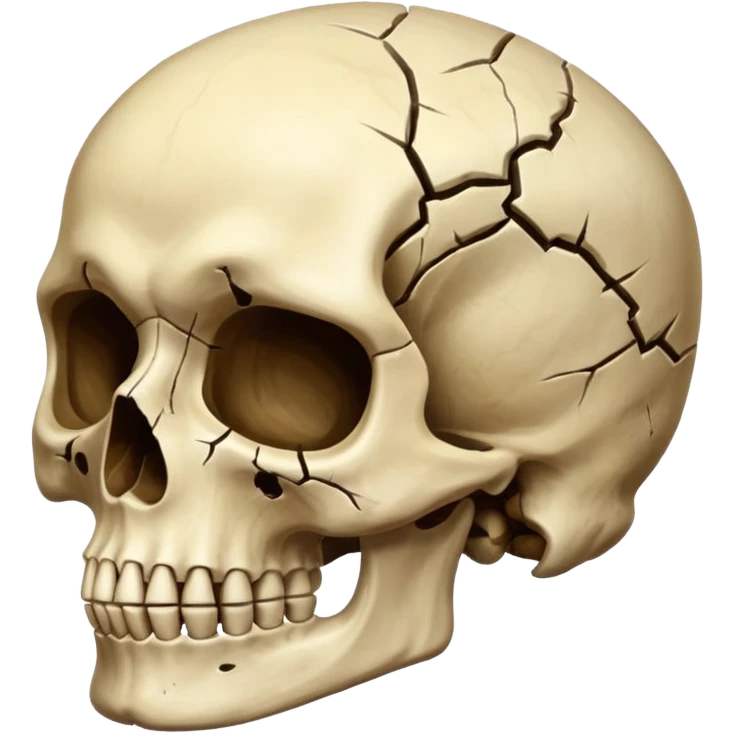 Skull t9 the side emoji