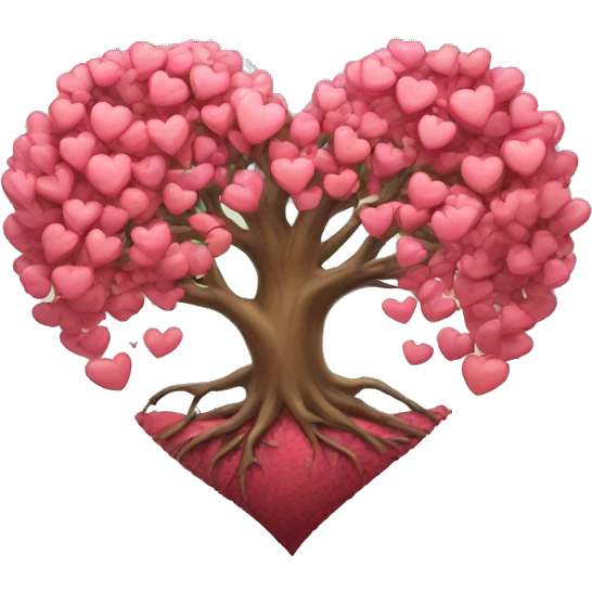 Heart tree emoji