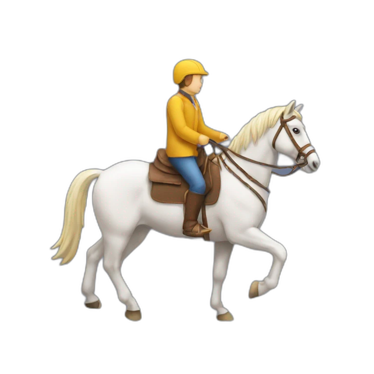 Deux personnes sur un cheval emoji