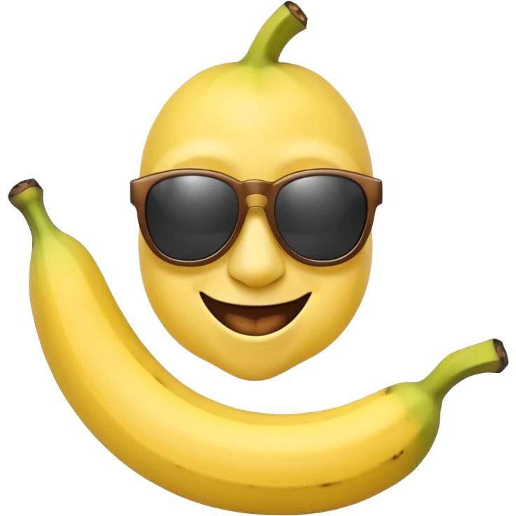 Banana wearing sunglasses smiling emoji
