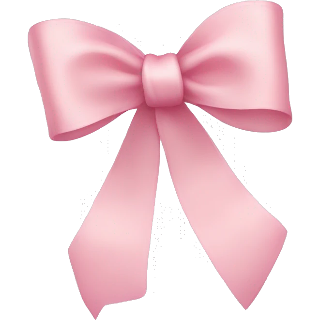 light pink ribbon bow emoji