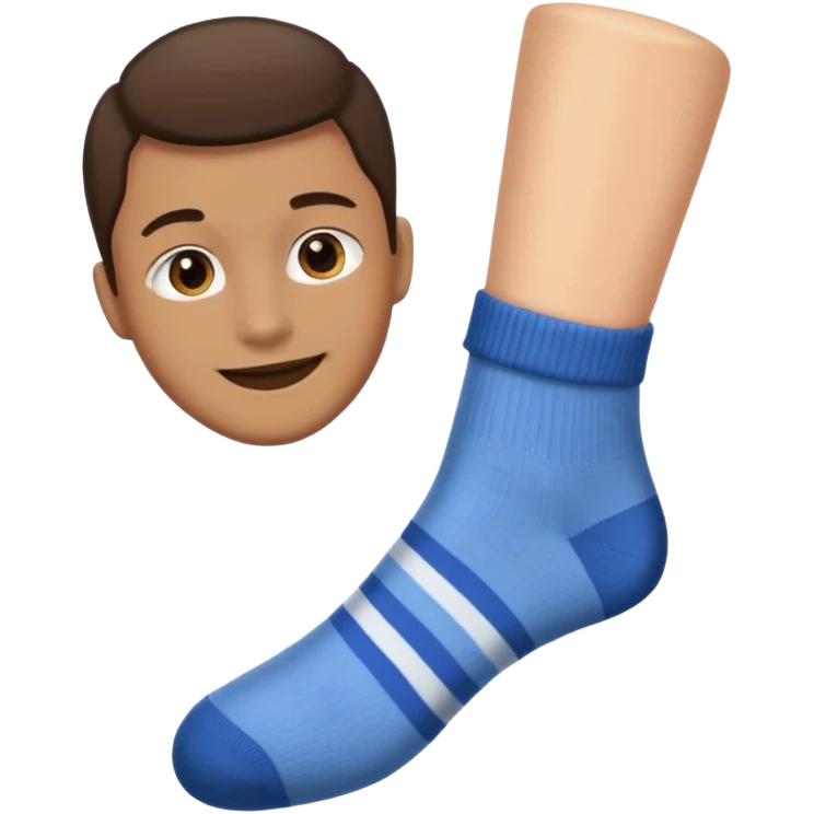 human slave watching a guy socks emoji