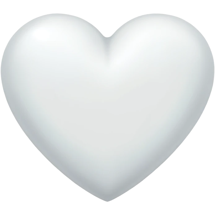 White heart emoji