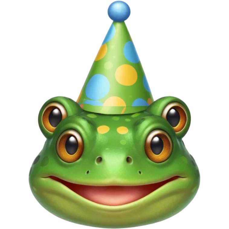 Party frog  emoji