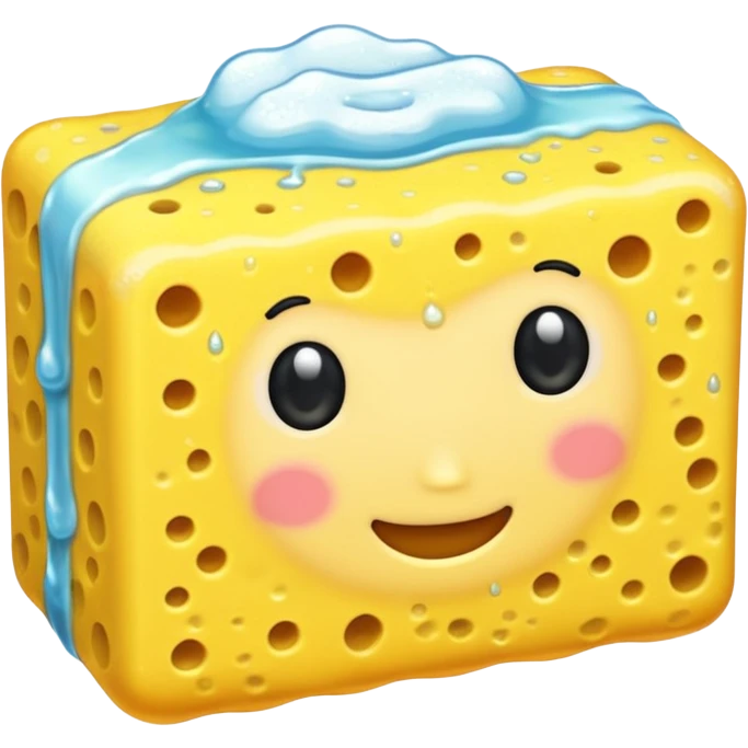 sponge with soap emoji