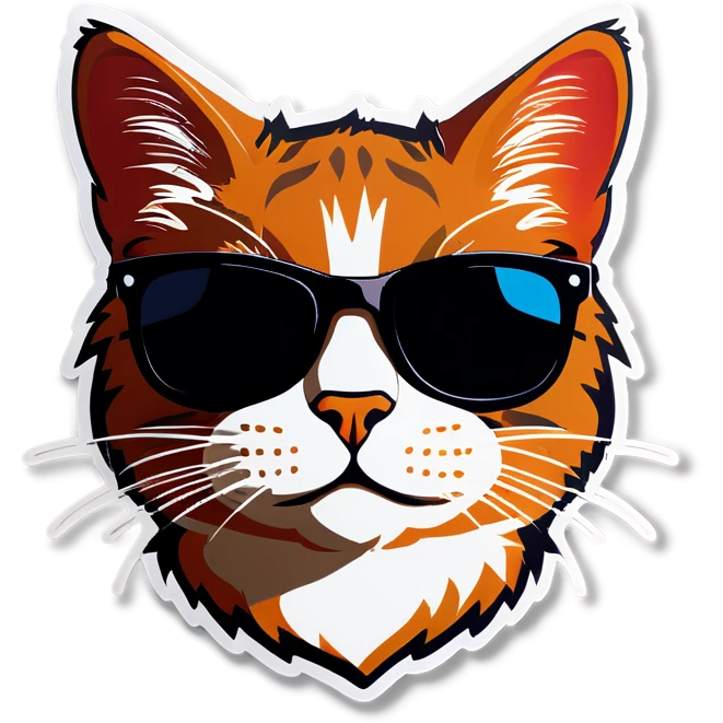 Cat with sunglasses emoji