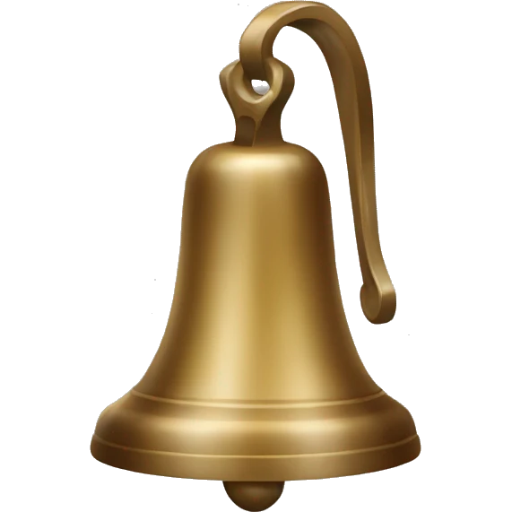 bell icon but the bell is square in shape emoji