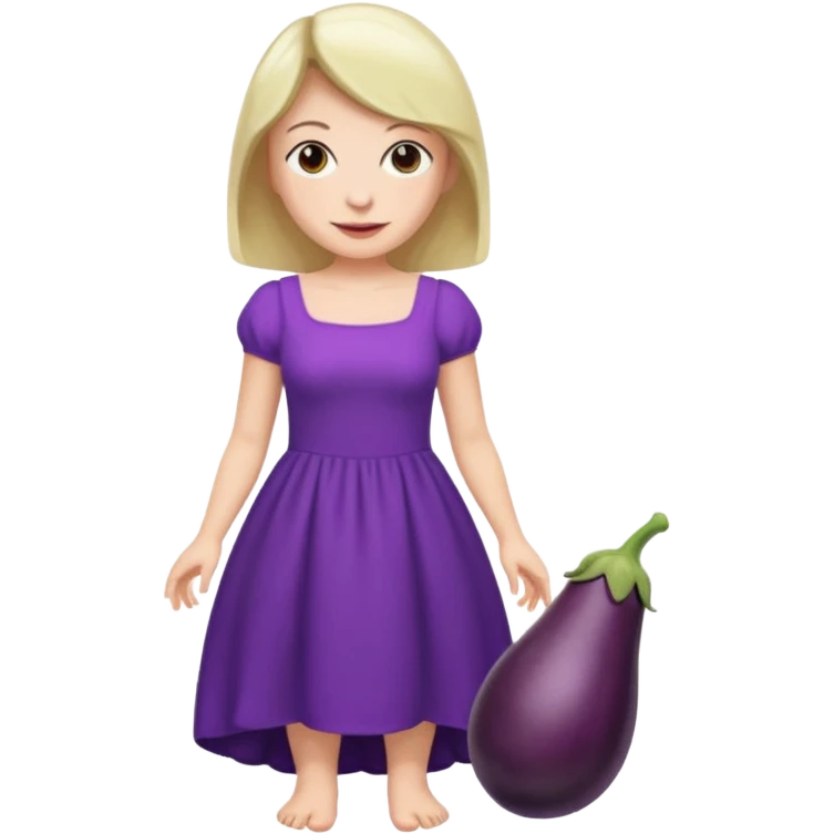 Egg plant between feet🦶🏻 emoji