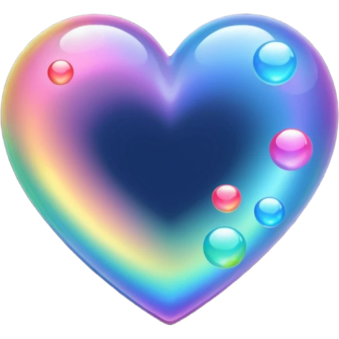 trail of bubbles no faces in heart  emoji