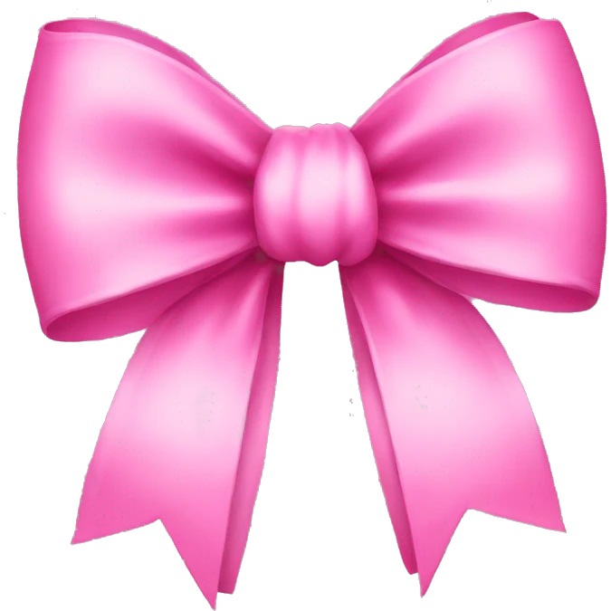 Pink bow emoji