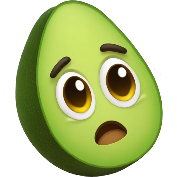 Crying avacado emoji