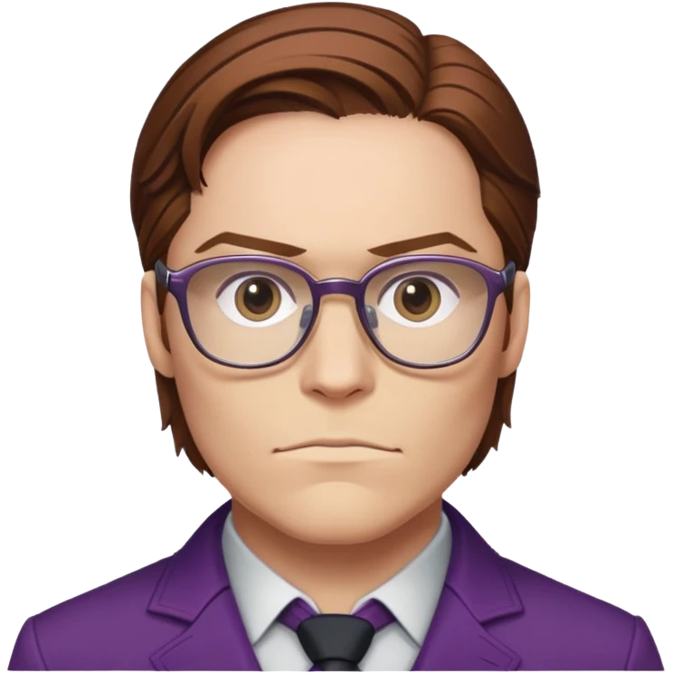 zemo brown hair with glasses marvel from captain america: civil war emoji