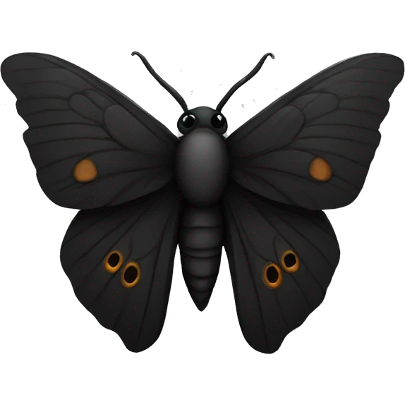 black moth emoji