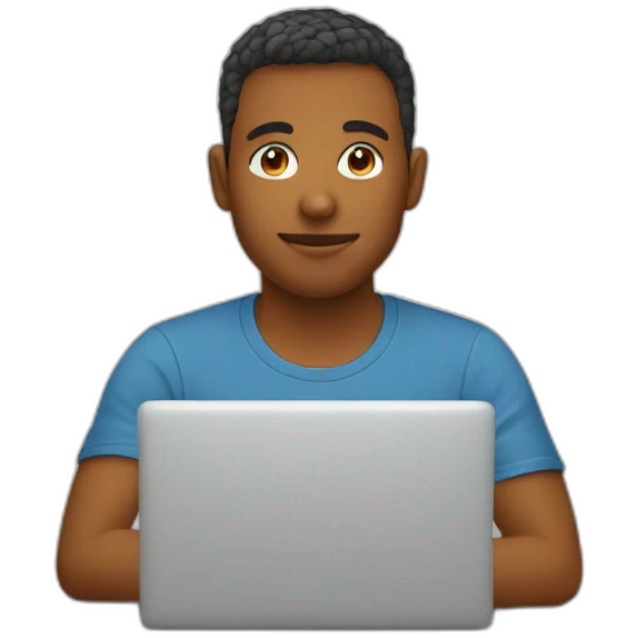 programmer in orange tshirt emoji