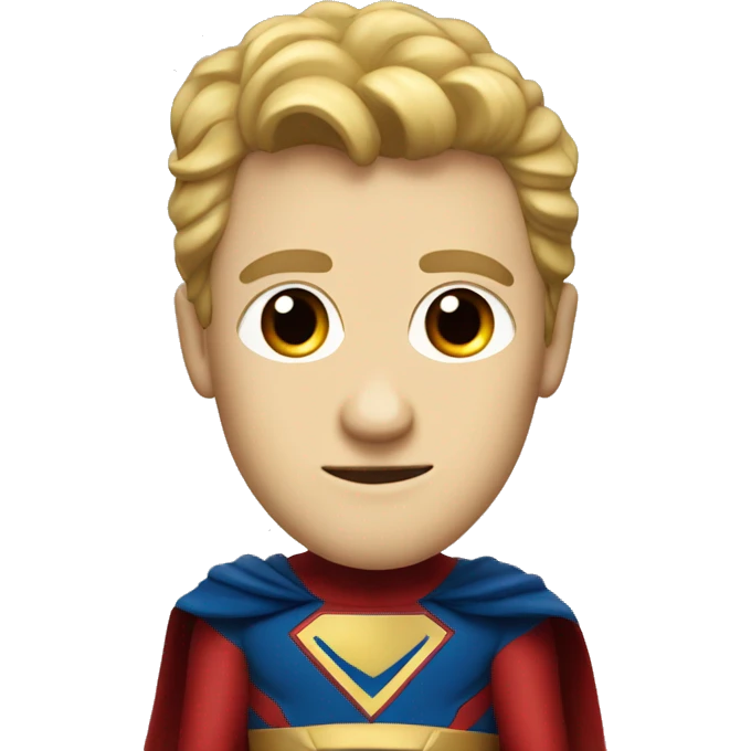 super homelander from "the boys" series with red eyes  emoji