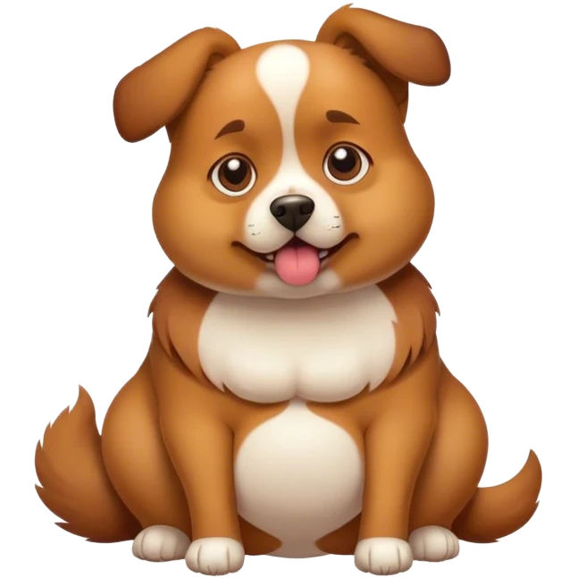 Bloated dog belly emoji